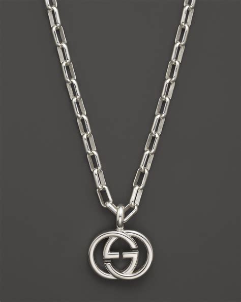 gucci 2 g logo ring pendant necklace|Gucci interlocking g pendant.